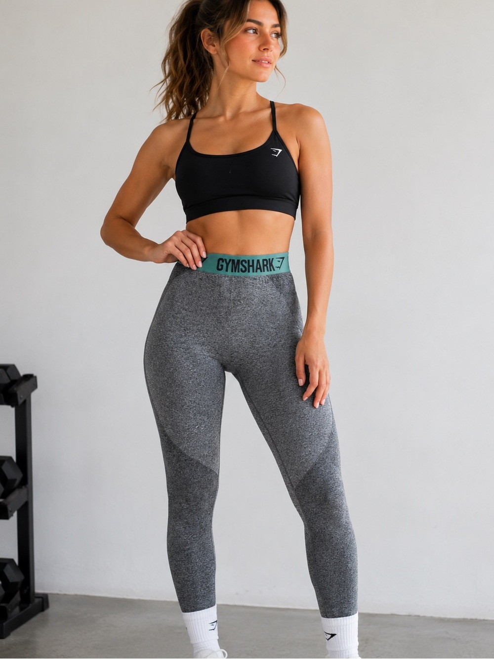 Gymshark Flex High Waisted Seamless Leggings Gray Size Small
